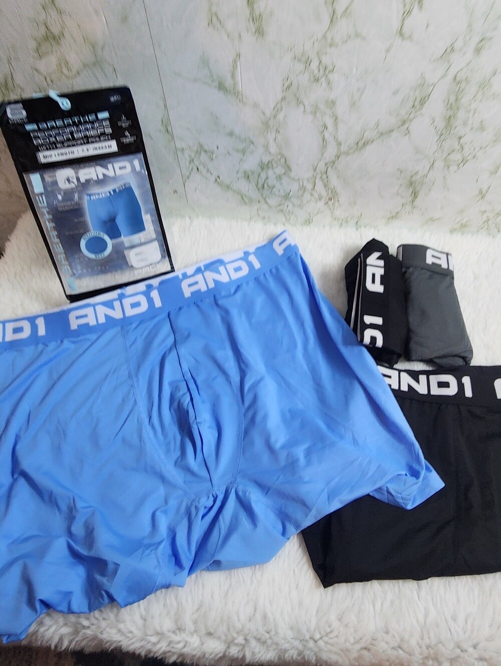 AND1 BREATHE PERFORMANCE BOXER BRIEFS